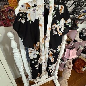 Floral Kimono Or Cover Up Cardigan
